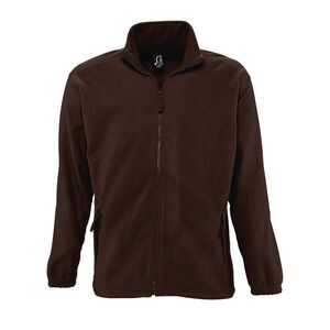 SOLS Mens North Full Zip Outdoor Fleece Jacket / Dark Chocolate